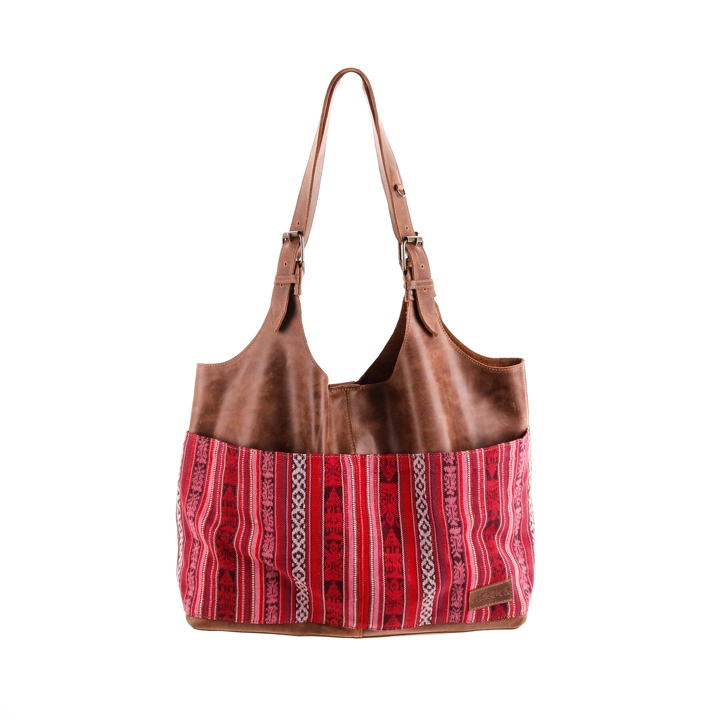 ALEJANDRA BAG - CORTE DE PLAYA - CAOBA LEATHER - NO. 10012