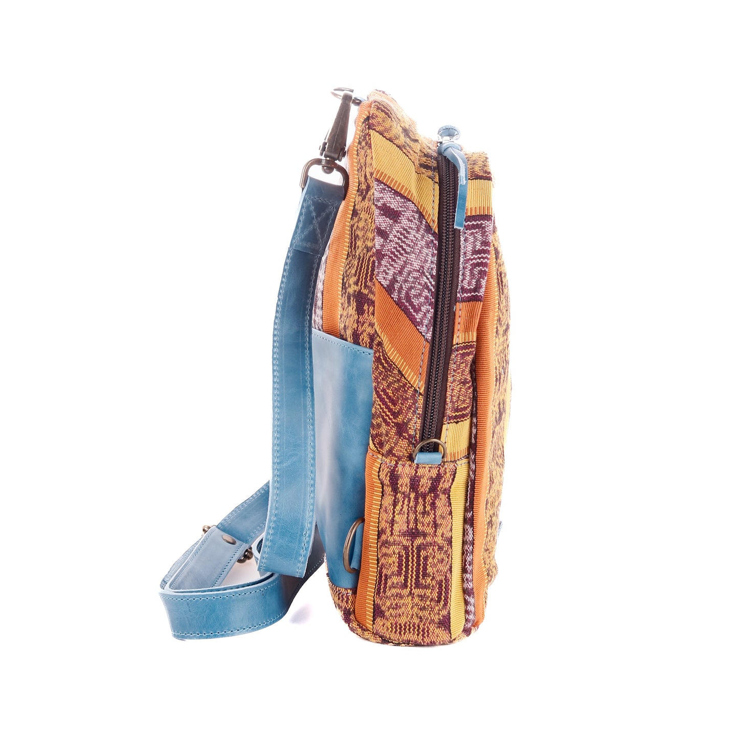 CROSSBODY SLING 2.0 - OOAK CORTE DE PLAYA - CERULEAN - NO. 10074