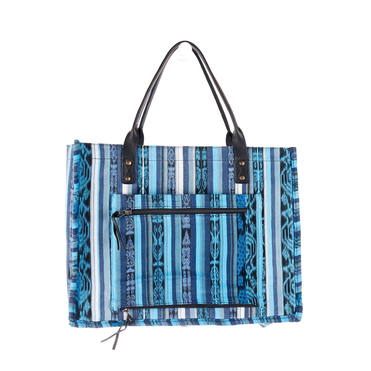 THE PERFECT TRAVEL TOTE - CORTE DE PLAYA - OOAK - BLACK - NO. 10106
