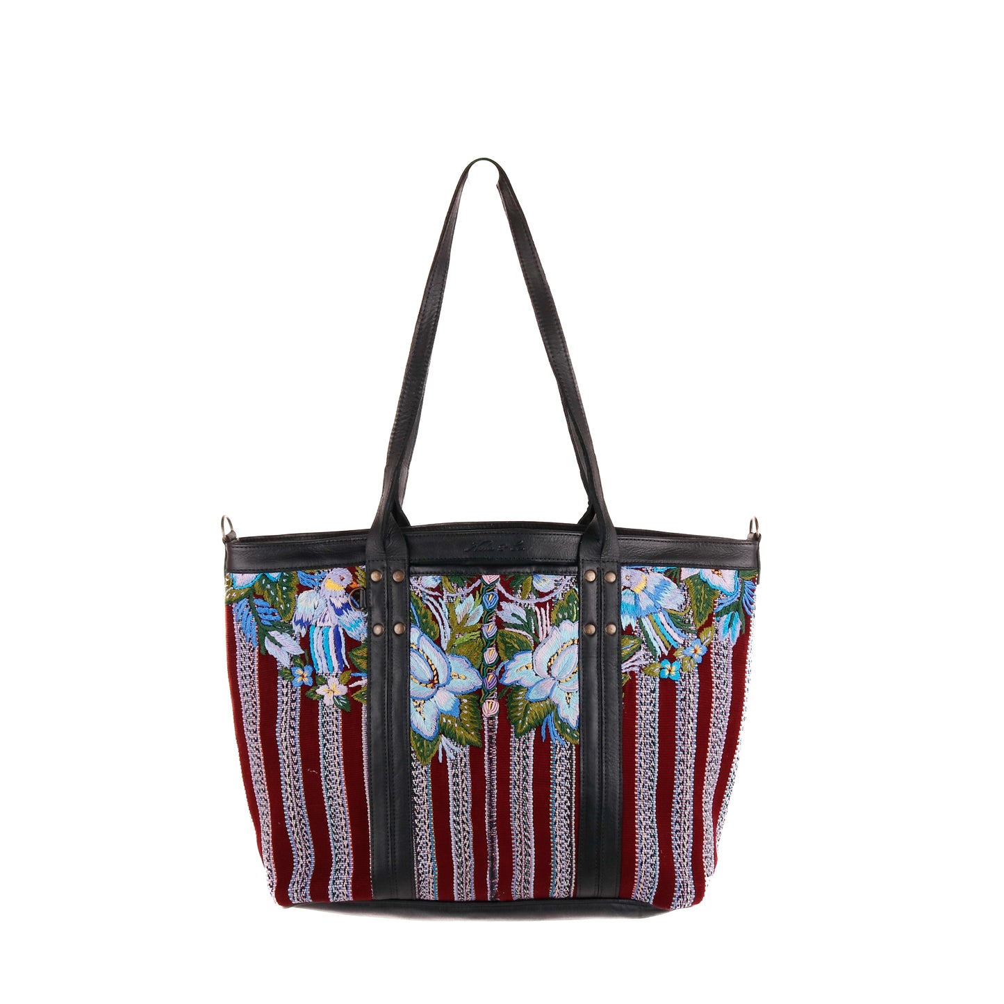 PERFECT LUCIA TOTE - OOAK PATZUN - BLACK - NO. 10117