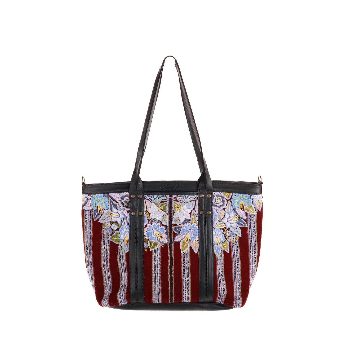 PERFECT LUCIA TOTE - OOAK PATZUN - BLACK - NO. 10119