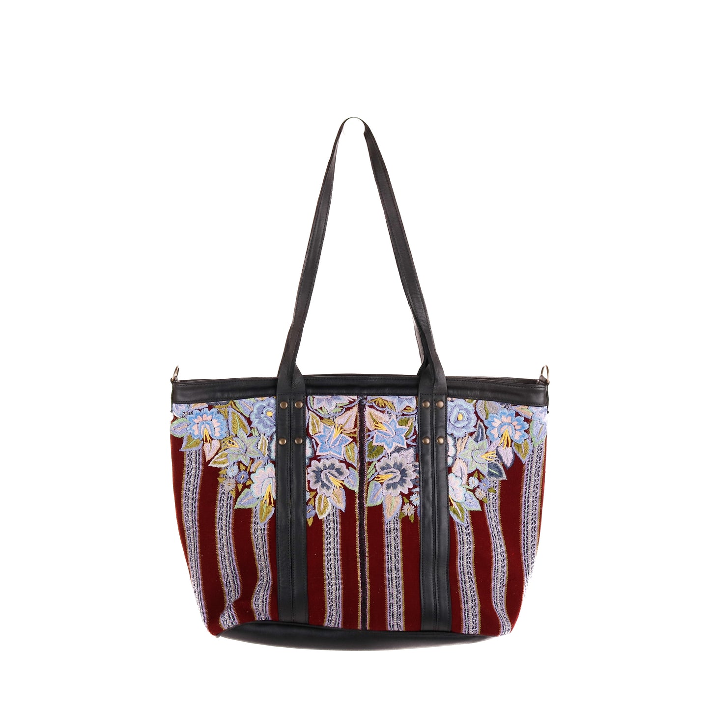 PERFECT LUCIA TOTE - OOAK PATZUN - BLACK - NO. 10119