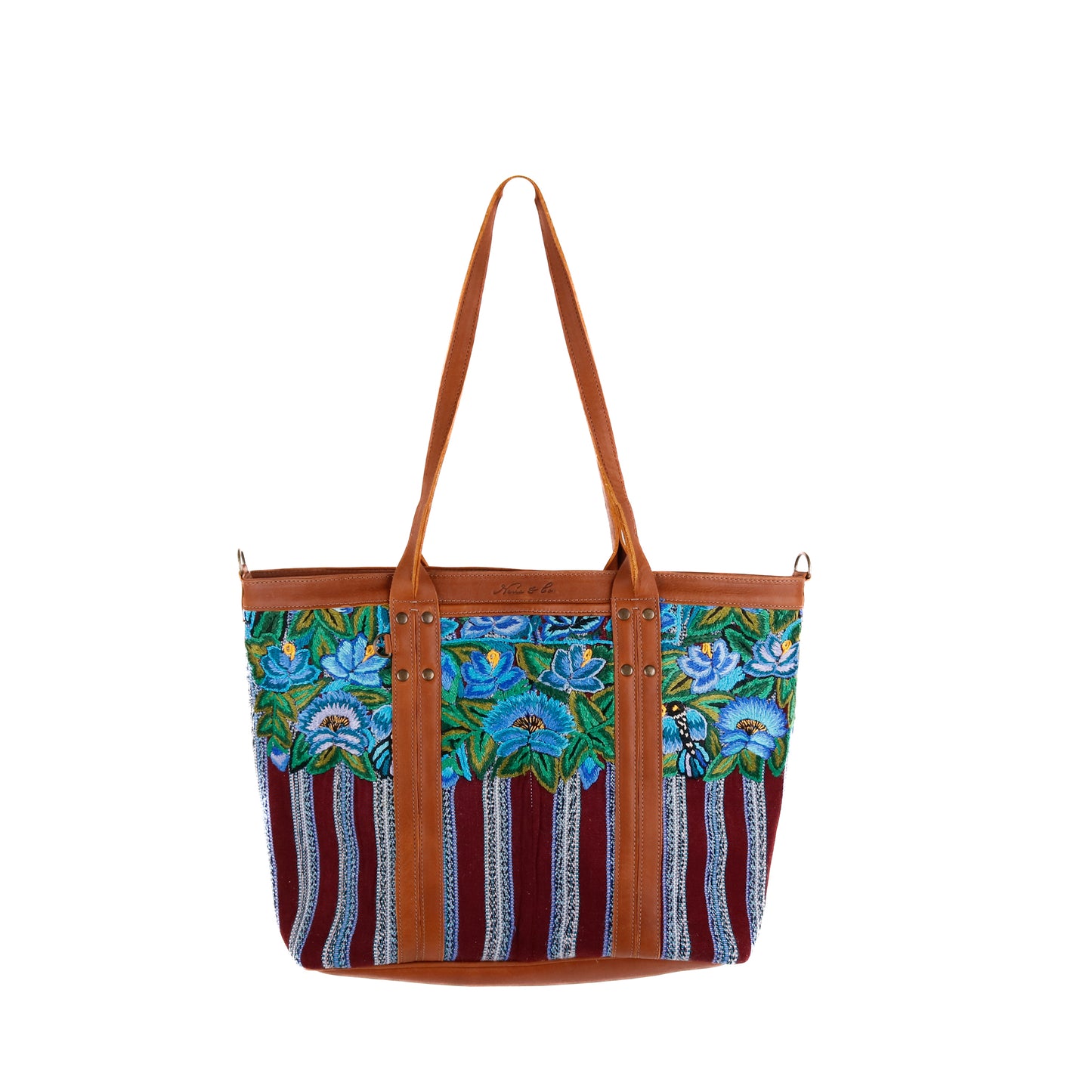 PERFECT LUCIA TOTE - OOAK PATZUN - CAFE - NO. 10130