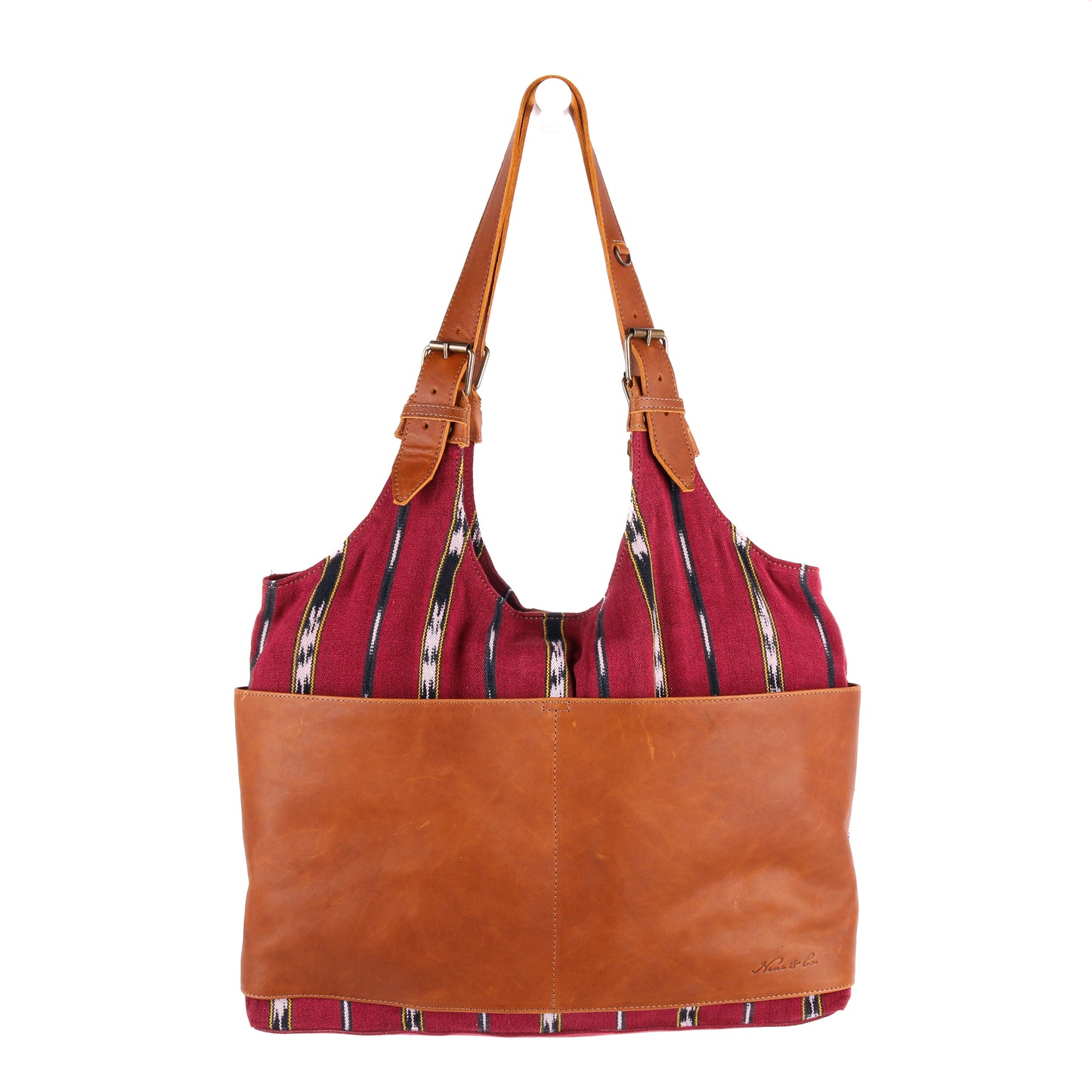 ALEJANDRA BAG - CORTE DE PLAYA - CAFE LEATHER - NO. 10145