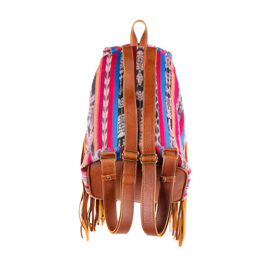 FRINGE BACKPACK - OOAK CORTE - CAFE - NO. 10285