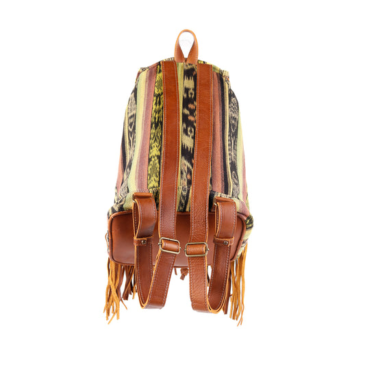 FRINGE BACKPACK - OOAK CORTE - CAFE - NO. 10296