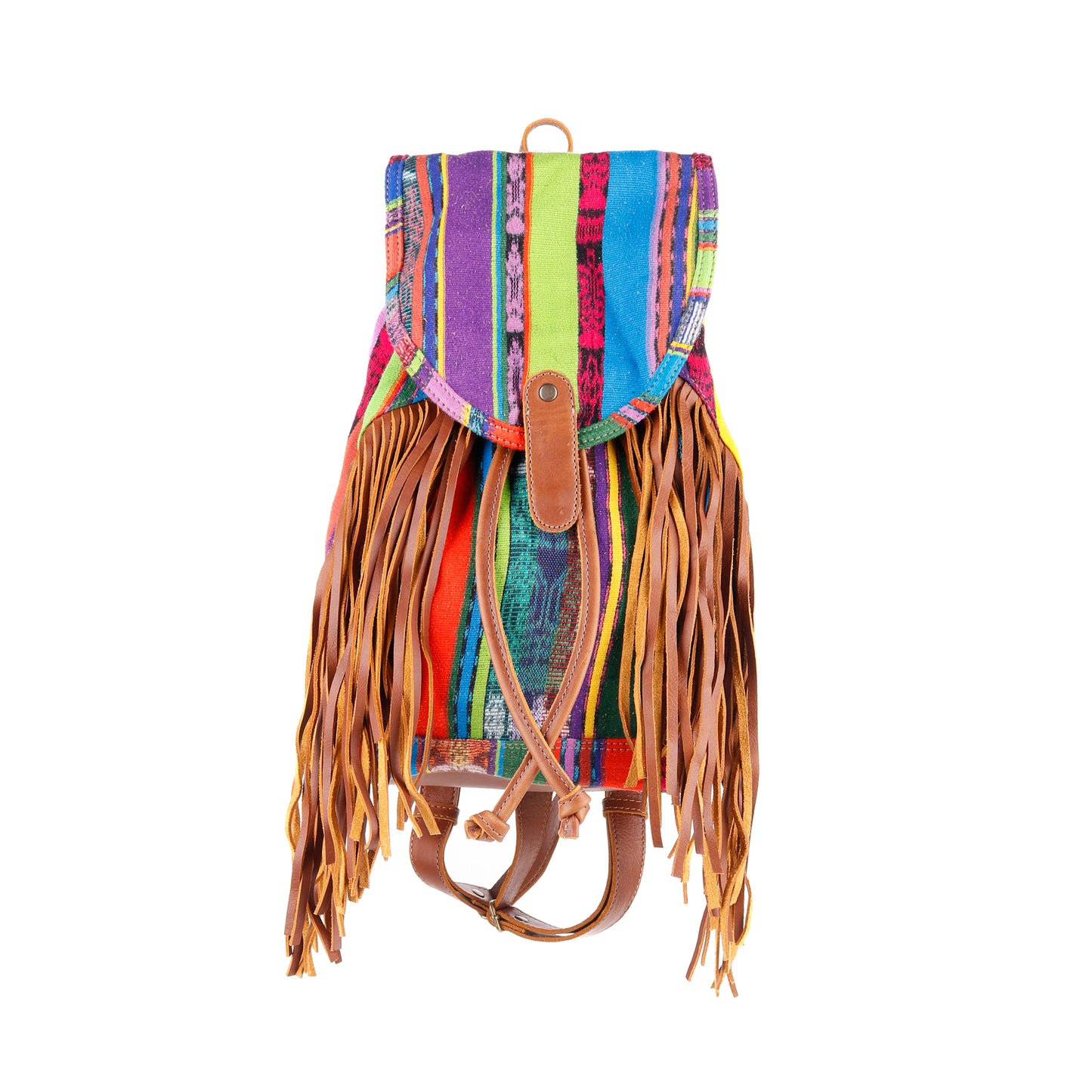 FRINGE BACKPACK - OOAK CORTE - CAFE - NO. 10302
