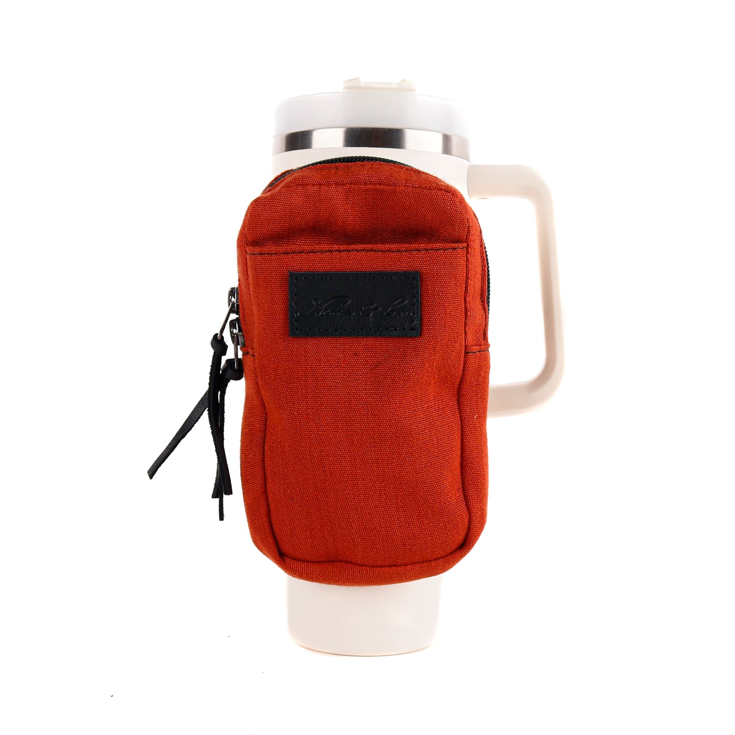 TUMBLER ACCESSORY POUCH - RUST - BLACK