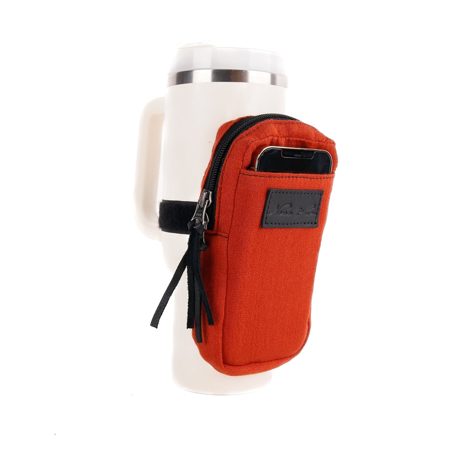 TUMBLER ACCESSORY POUCH - RUST - BLACK