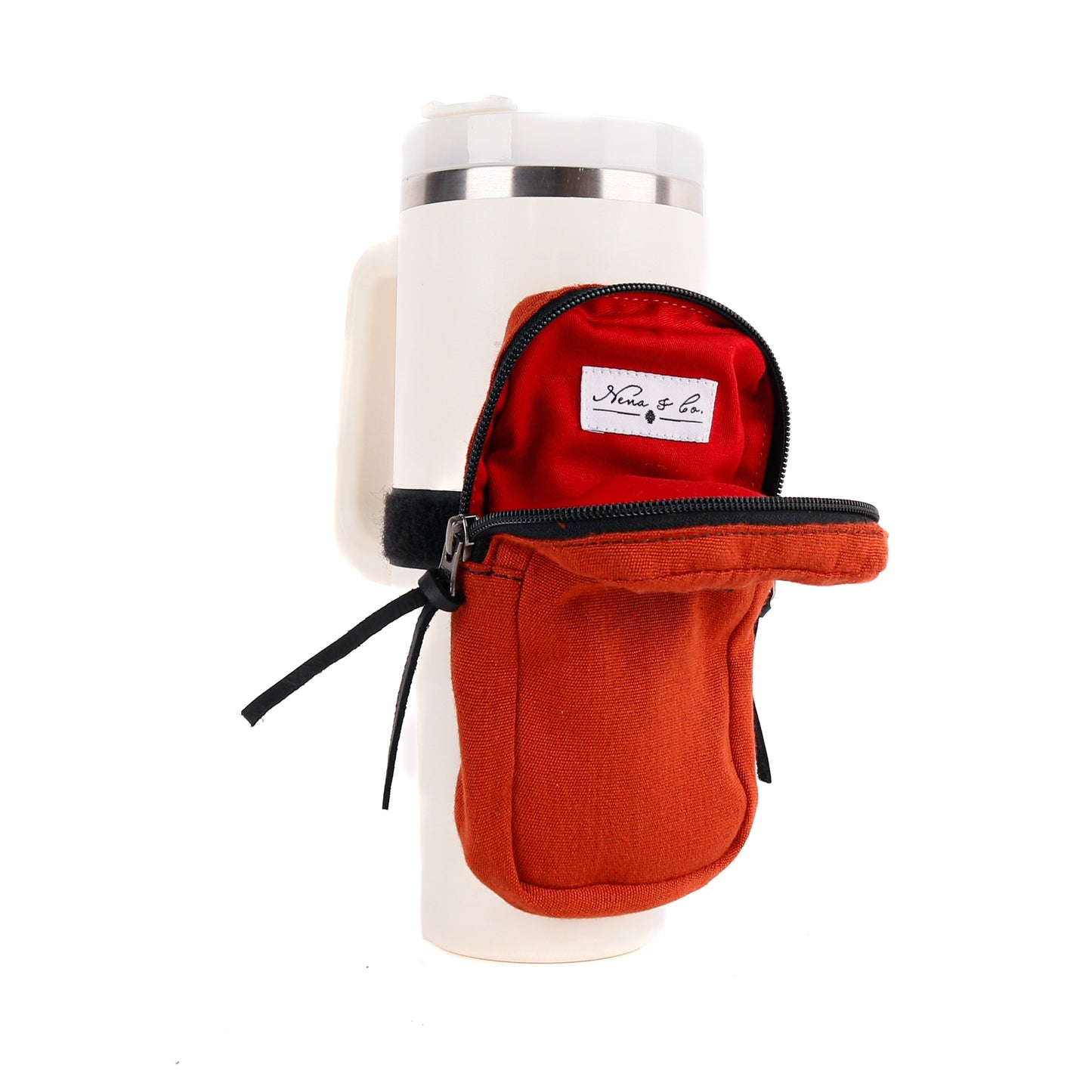 TUMBLER ACCESSORY POUCH - RUST - BLACK
