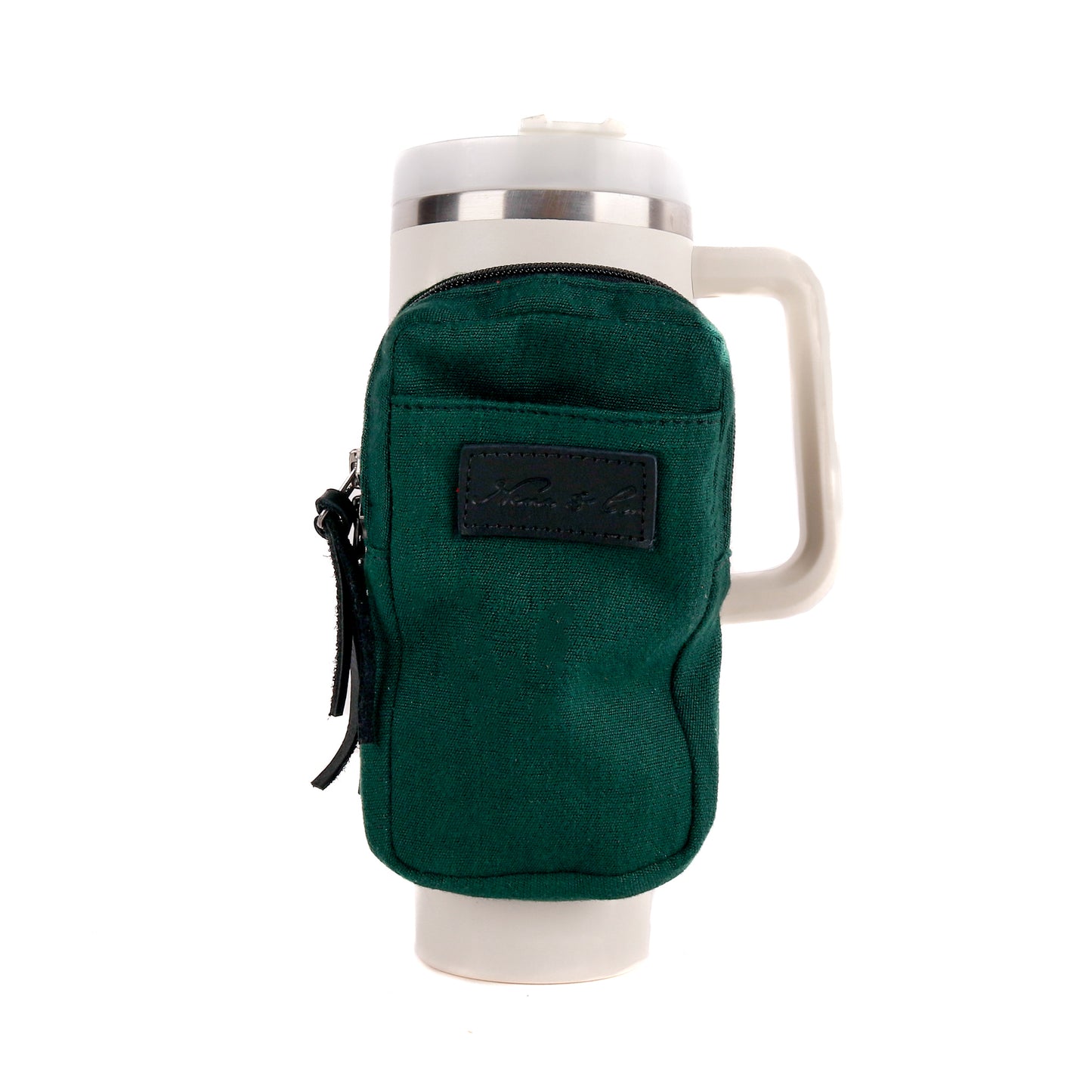 TUMBLER ACCESSORY POUCH - FOREST GREEN - BLACK