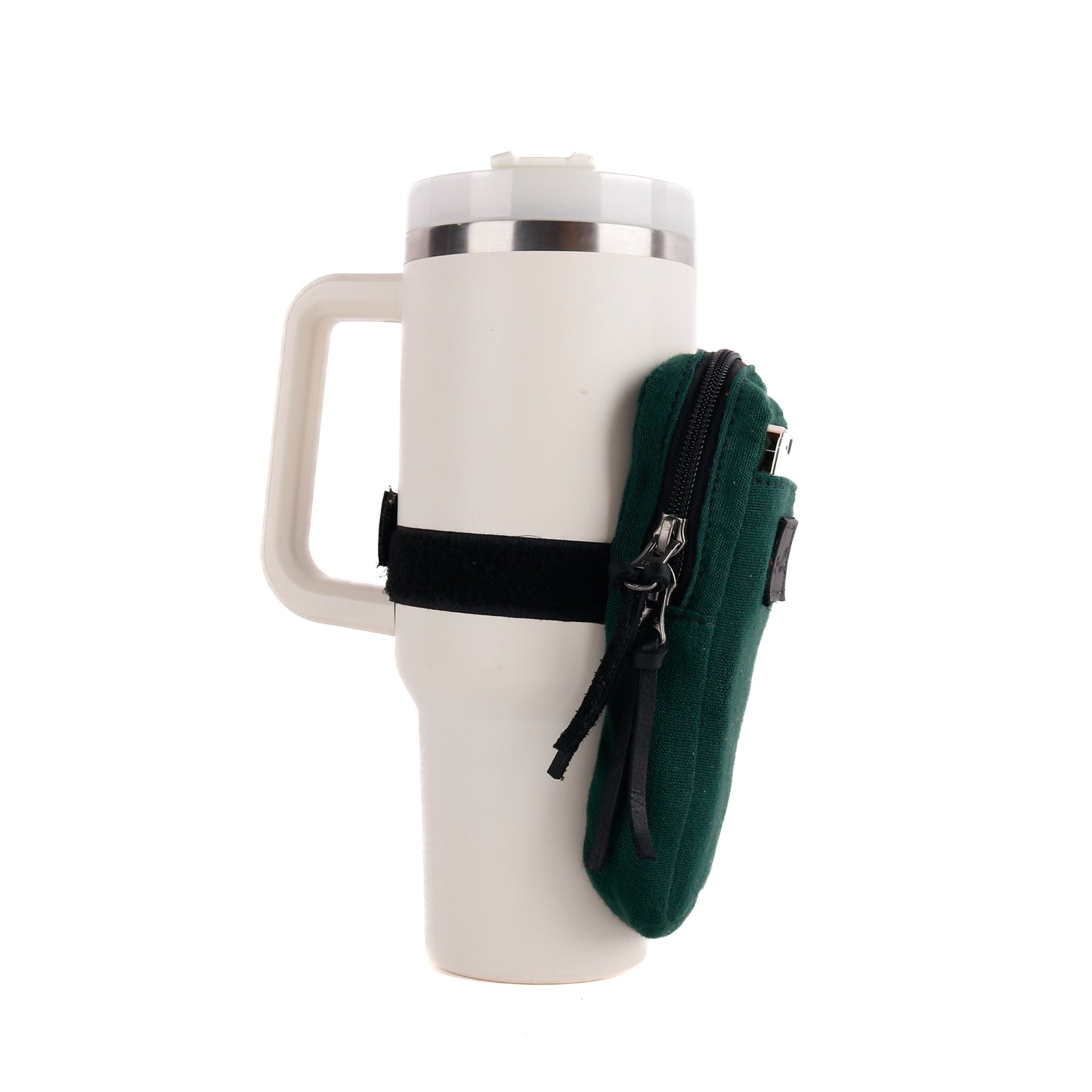TUMBLER ACCESSORY POUCH - FOREST GREEN - BLACK