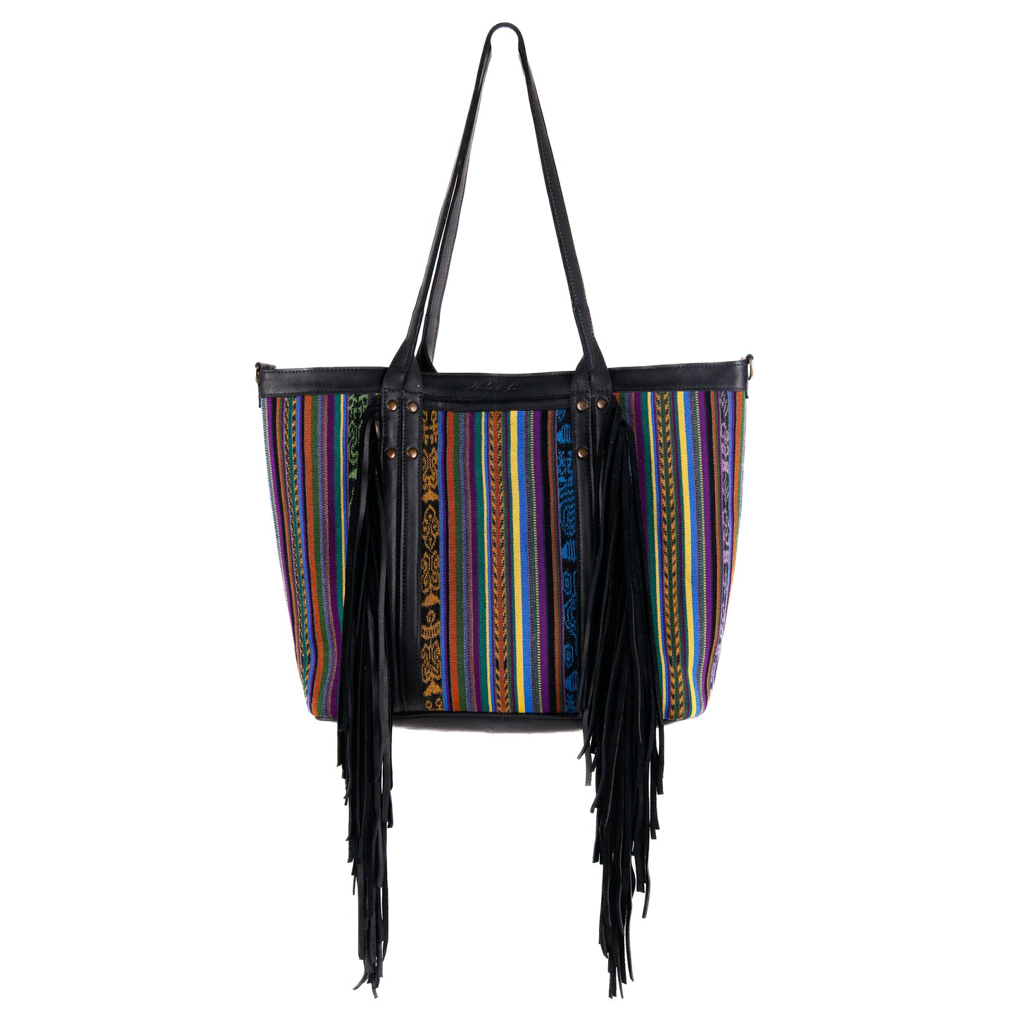 LUCIA FRINGE TOTE - CORTE - BLACK - NO. 10707