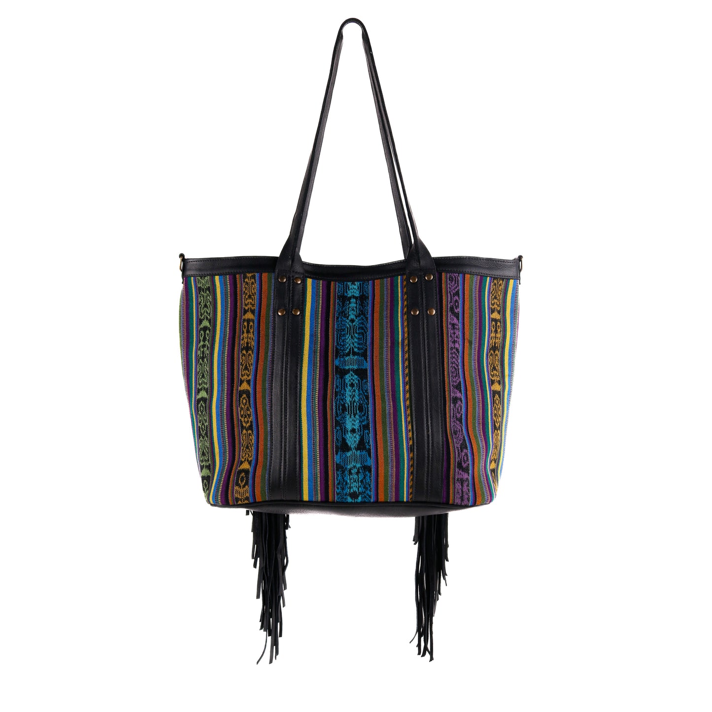 LUCIA FRINGE TOTE - CORTE - BLACK - NO. 10710