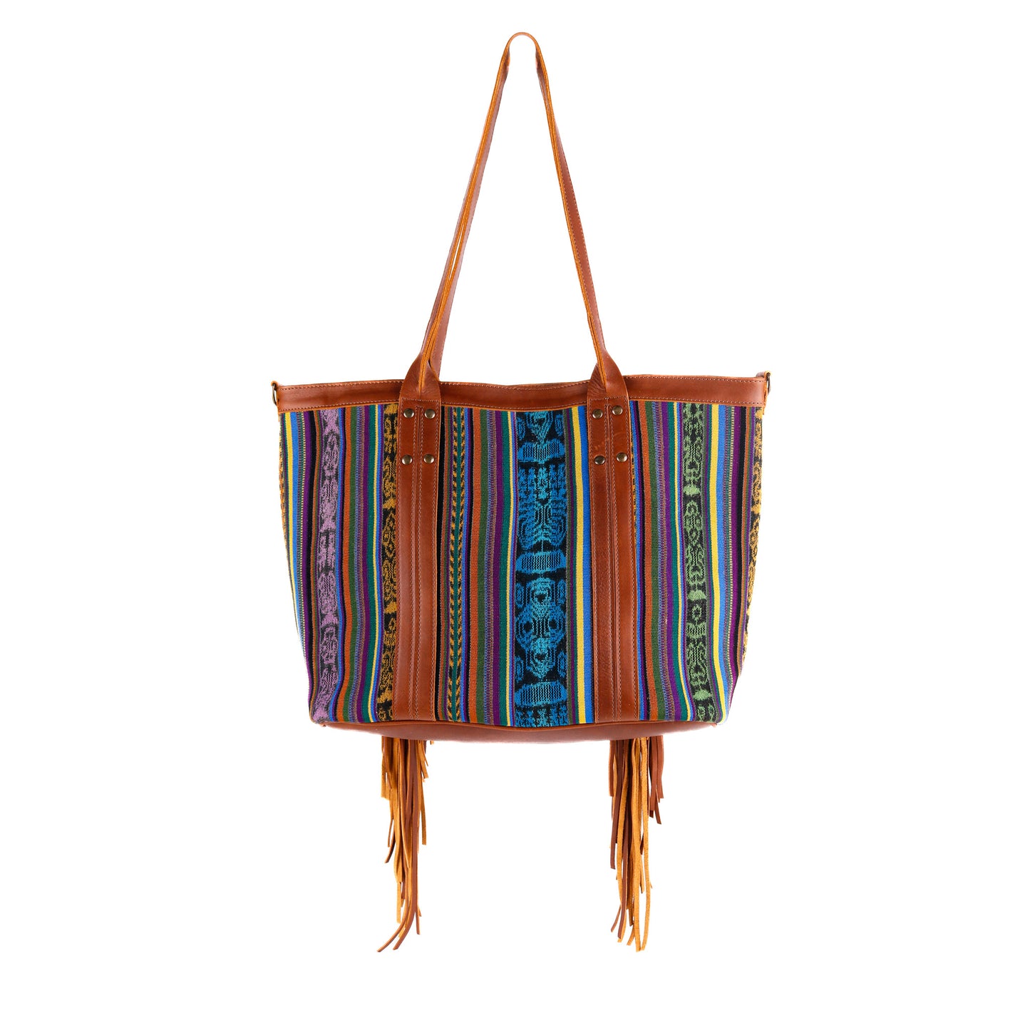 LUCIA FRINGE TOTE - CORTE - CAFE - NO. 10725