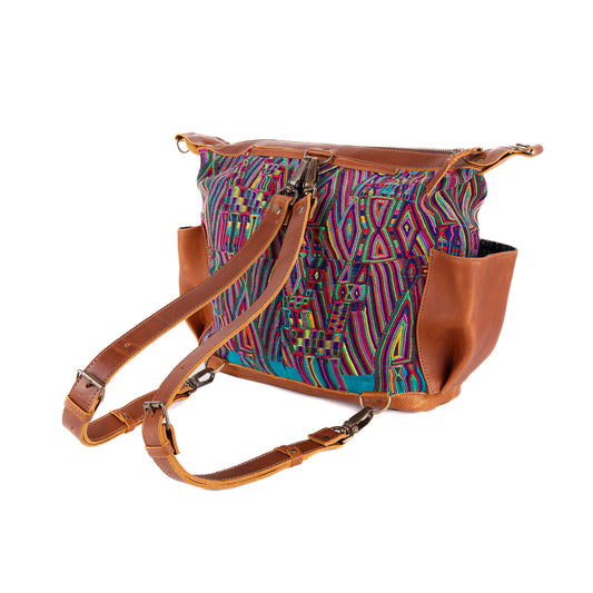 BEATRIZ MCDB - OOAK VINTAGE HUIPIL - CAFE - NO. 11005