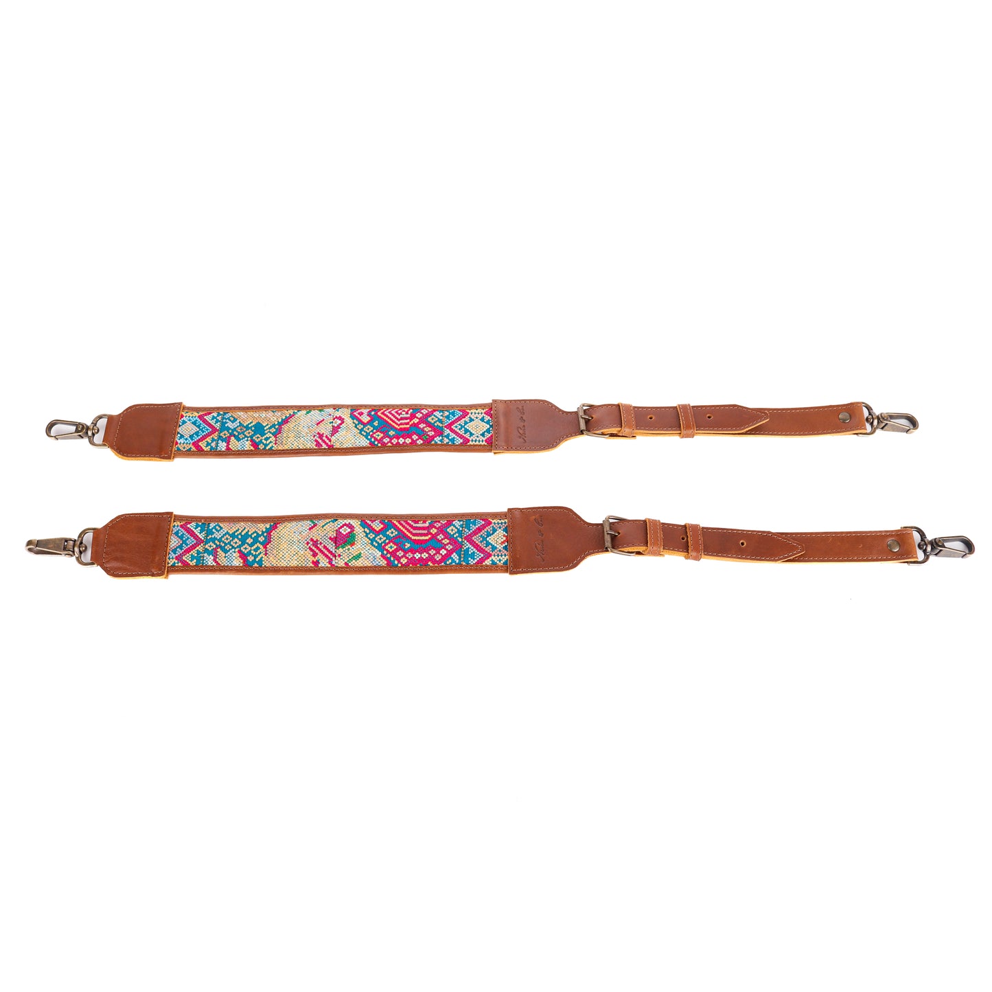 BEATRIZ CDB + CAMILA BACKPACK STRAP SET - OOAK HUIPIL - CAFE - NO. 11433
