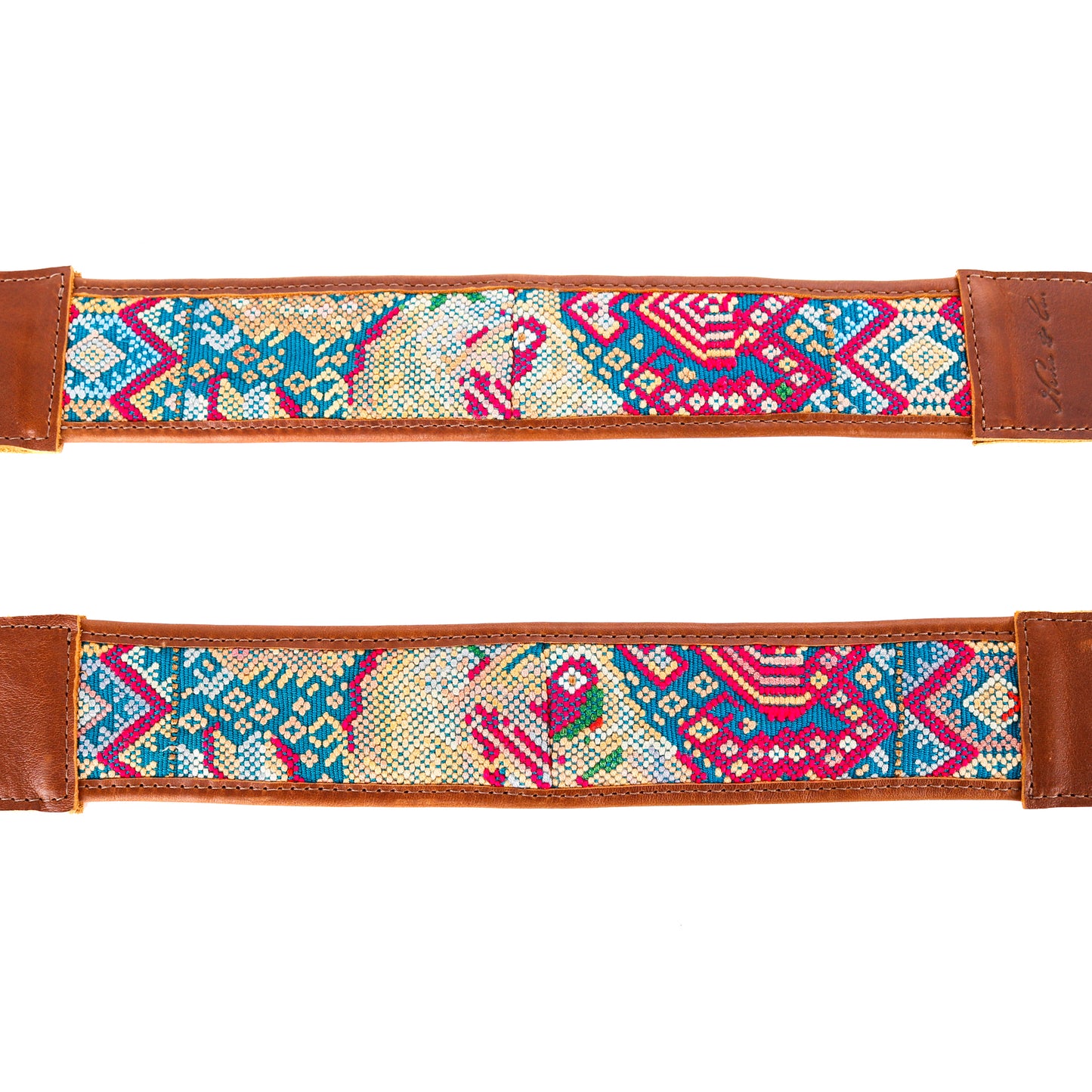 BEATRIZ CDB + CAMILA BACKPACK STRAP SET - OOAK HUIPIL - CAFE - NO. 11433