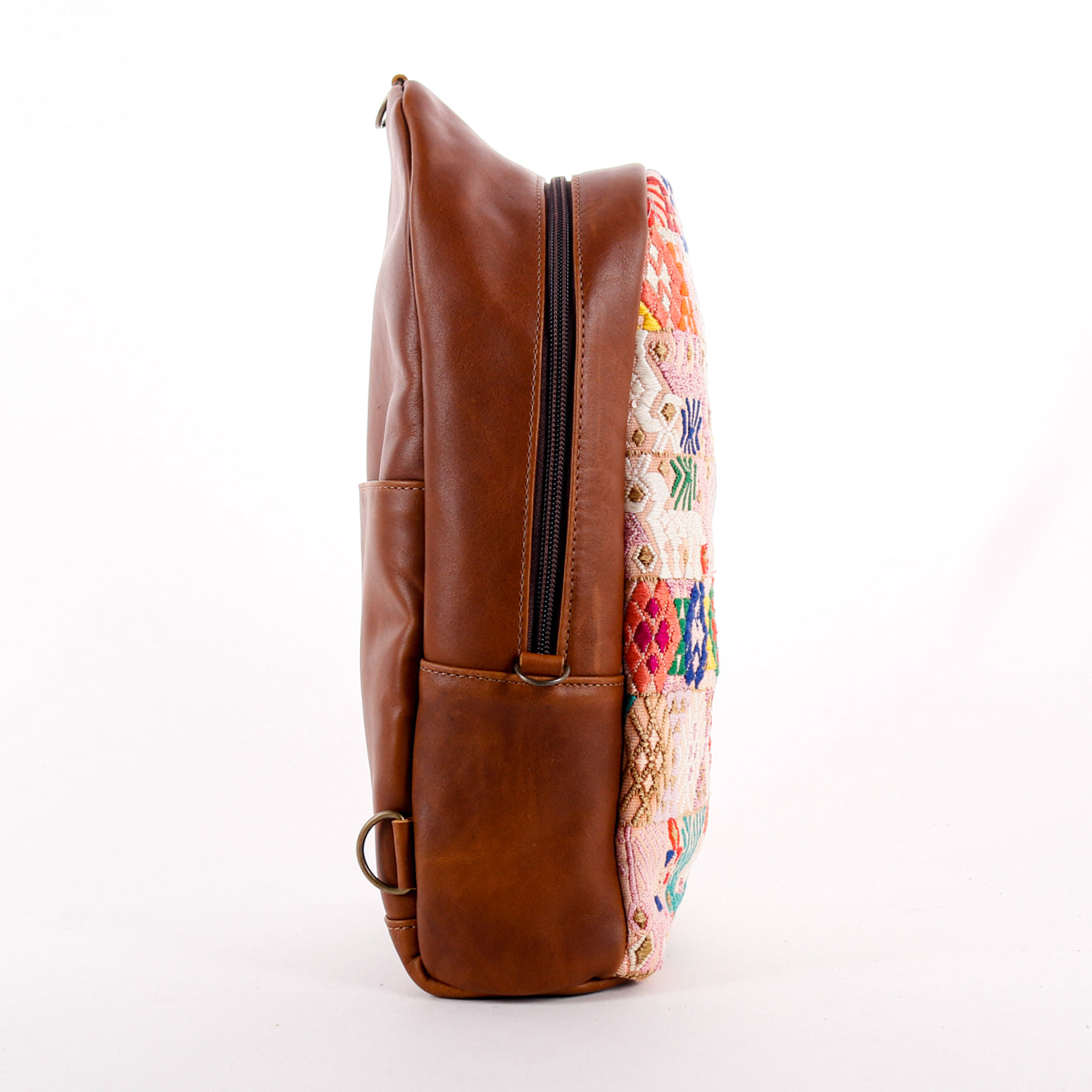 CROSSBODY SLING 2.0 - LARGE - OOAK HUIPIL - CAFE - NO. 11664