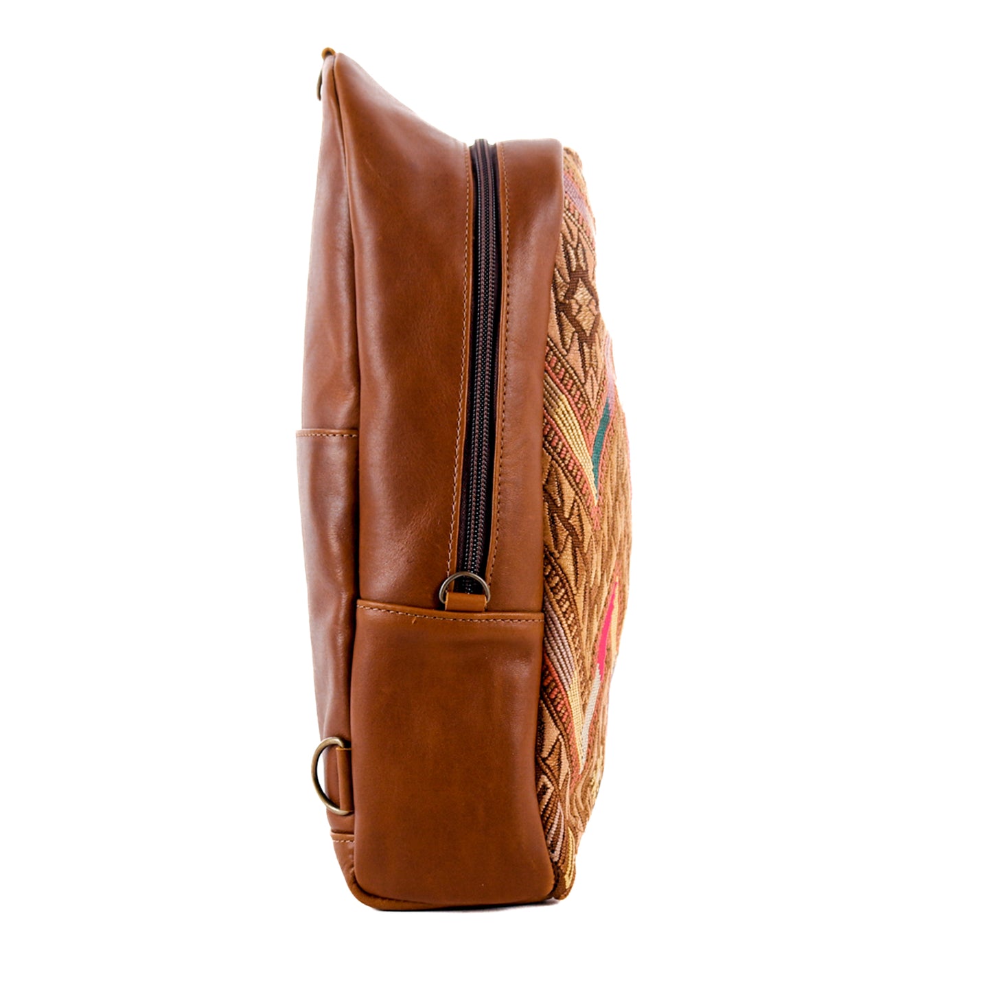 CROSSBODY SLING 2.0 - LARGE - OOAK HUIPIL - CAFE - NO. 11665
