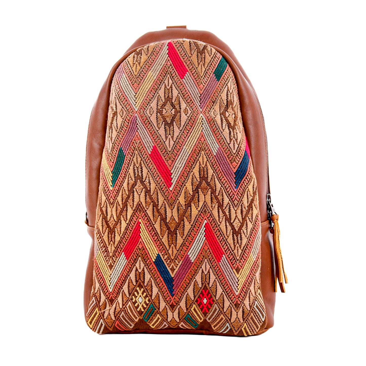 CROSSBODY SLING 2.0 - LARGE - OOAK HUIPIL - CAFE - NO. 11665