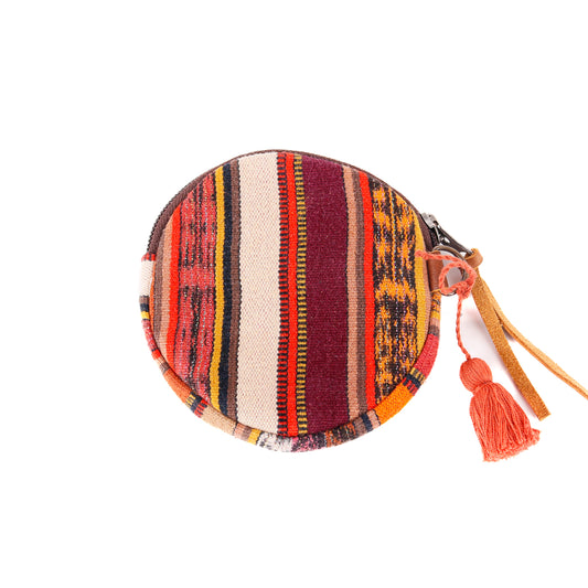 CIRCLE COIN PURSE - CORTE - CAFE - NO. 12338