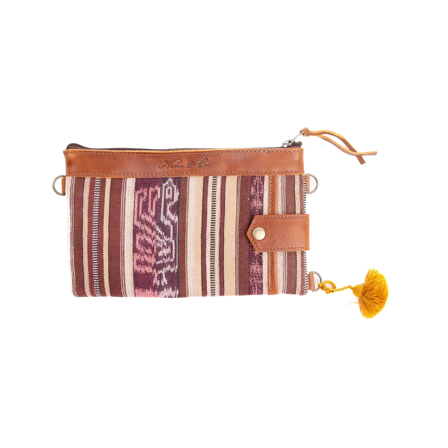 EVERYTHING CLUTCH - OOAK CORTE DE PLAYA - CAFE - NO. 12369