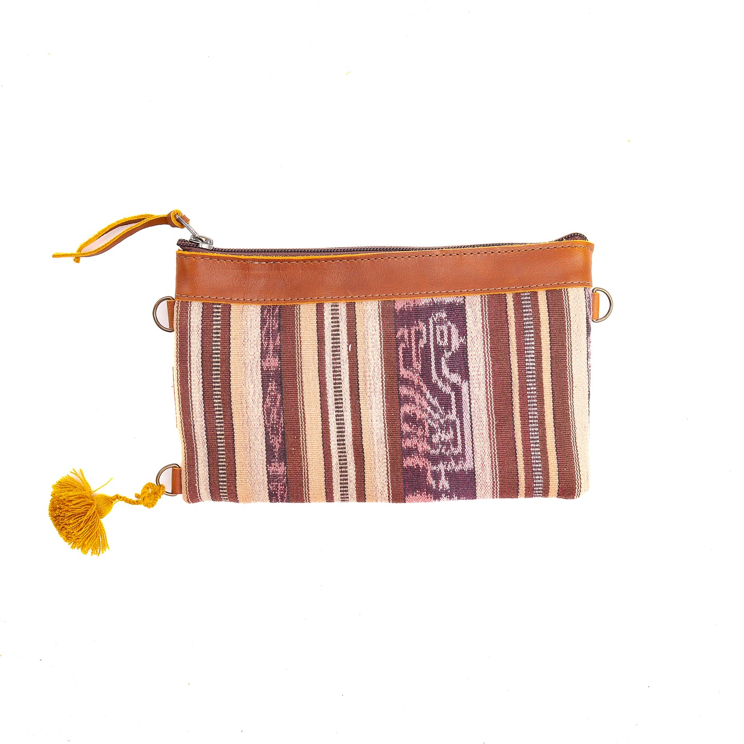 EVERYTHING CLUTCH - OOAK CORTE DE PLAYA - CAFE - NO. 12369