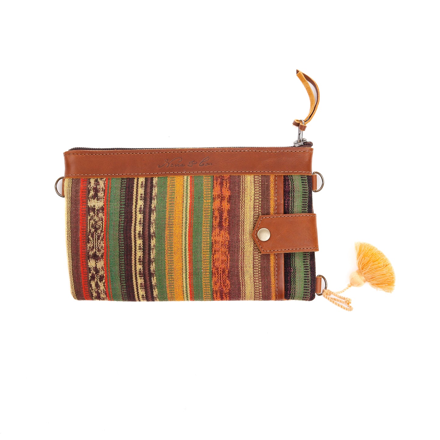 EVERYTHING CLUTCH - OOAK CORTE DE PLAYA - CAFE - NO. 12383