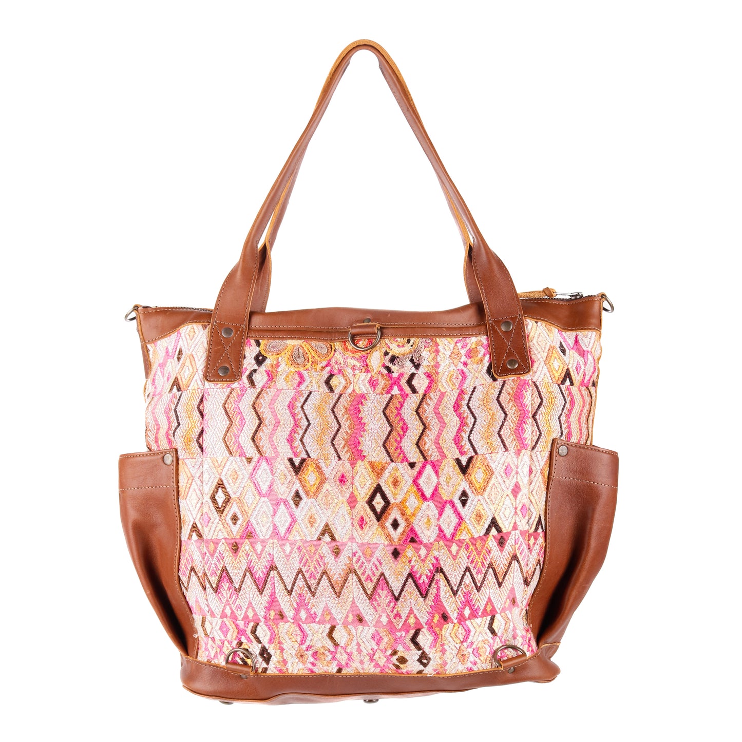 **CLOSEOUT** THE PERFECT BAG - OOAK HUIPIL - CAFE - NO. 12719