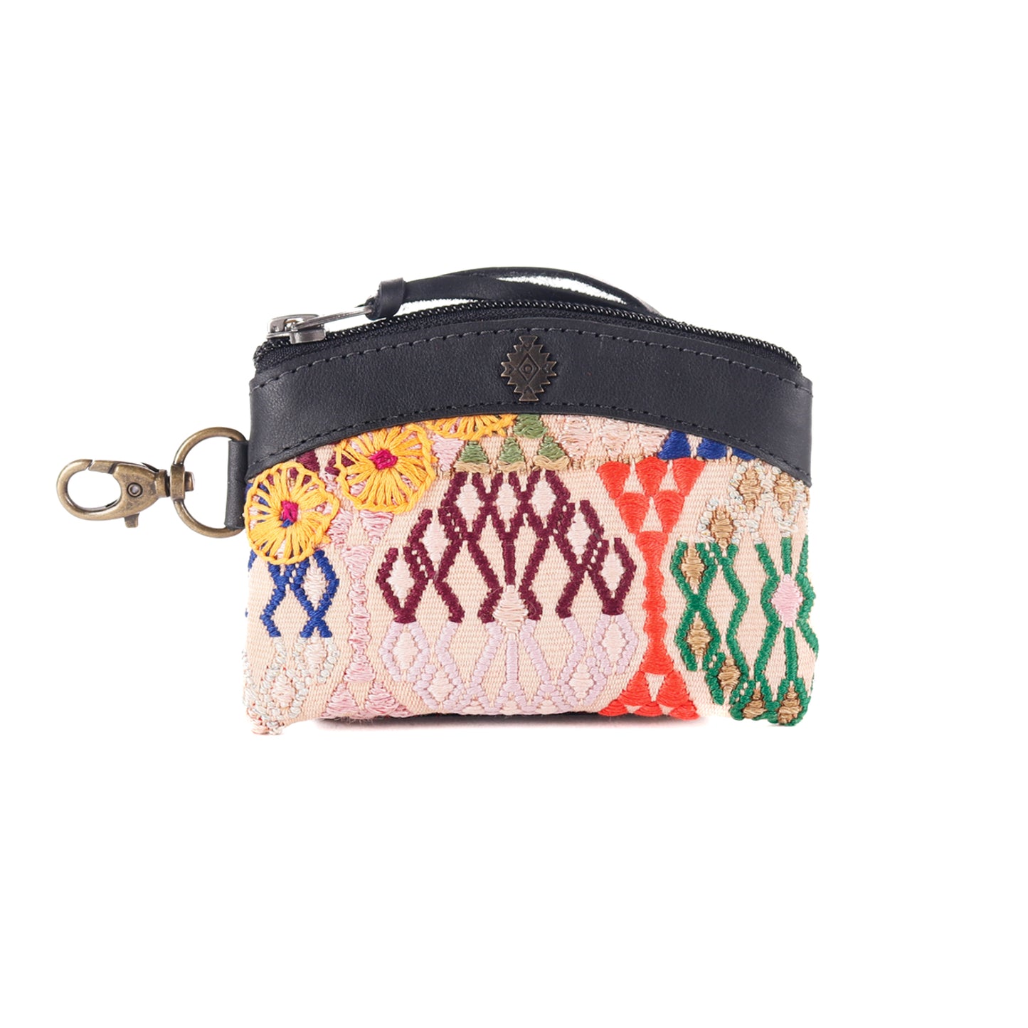 COIN PURSE - OOAK HUIPIL - BLACK - NO. 13653