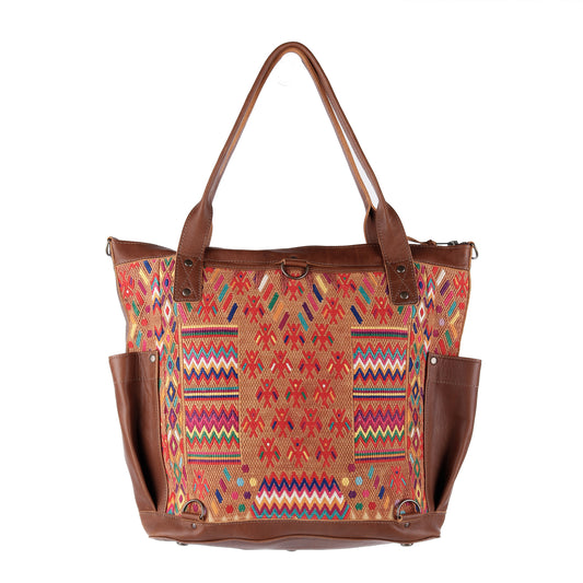 THE PERFECT BAG - OOAK HUIPIL - CAFE - NO. 14255