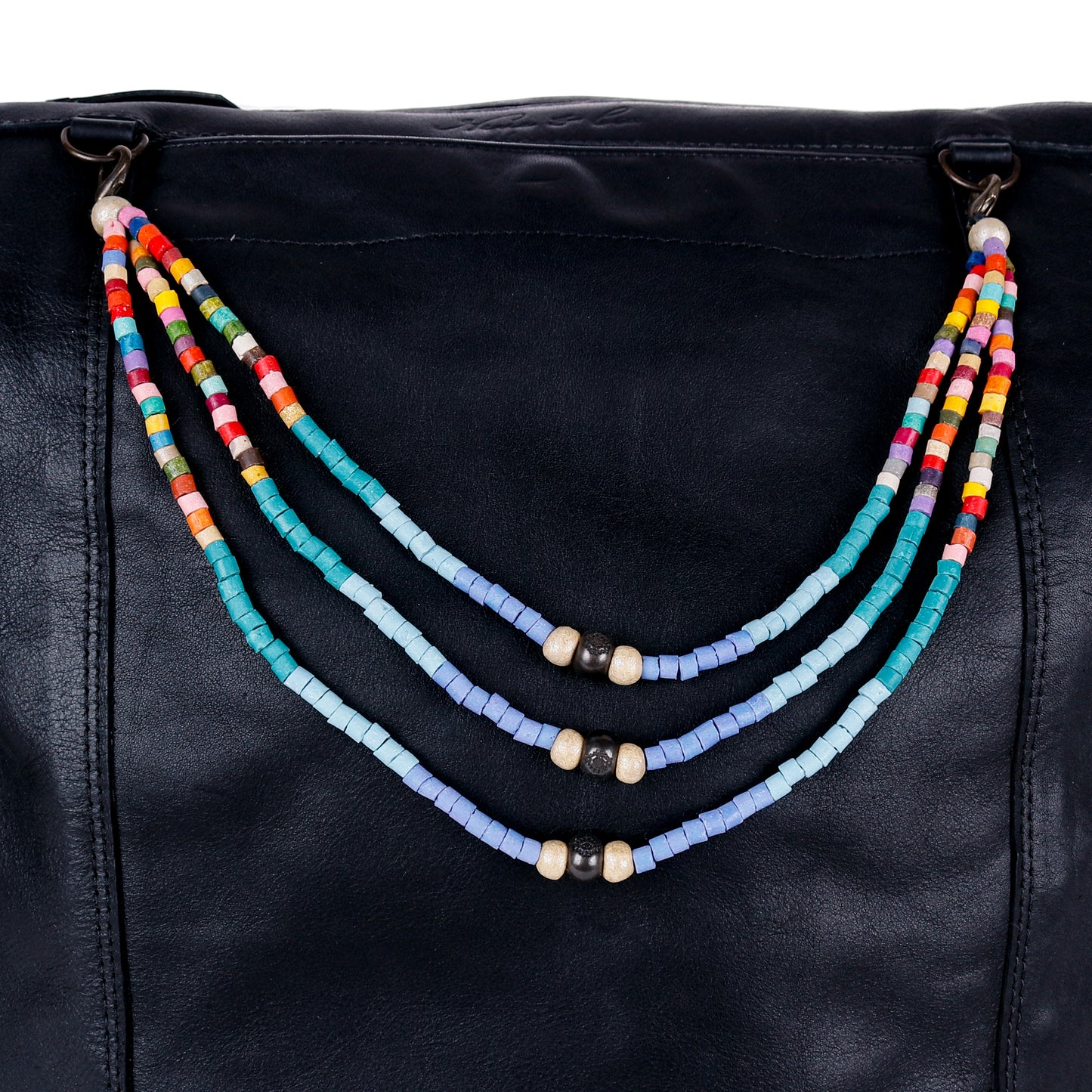 BEADED BAG NECKLACE - NO. 14362