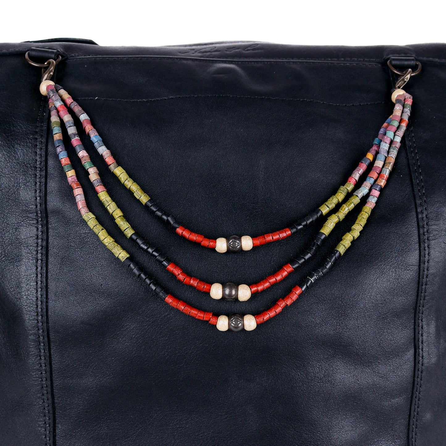BEADED BAG NECKLACE - NO. 14366