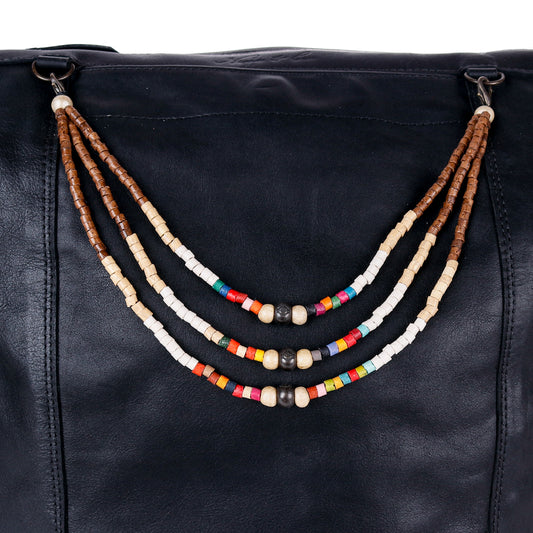 BEADED BAG NECKLACE - NO. 14379