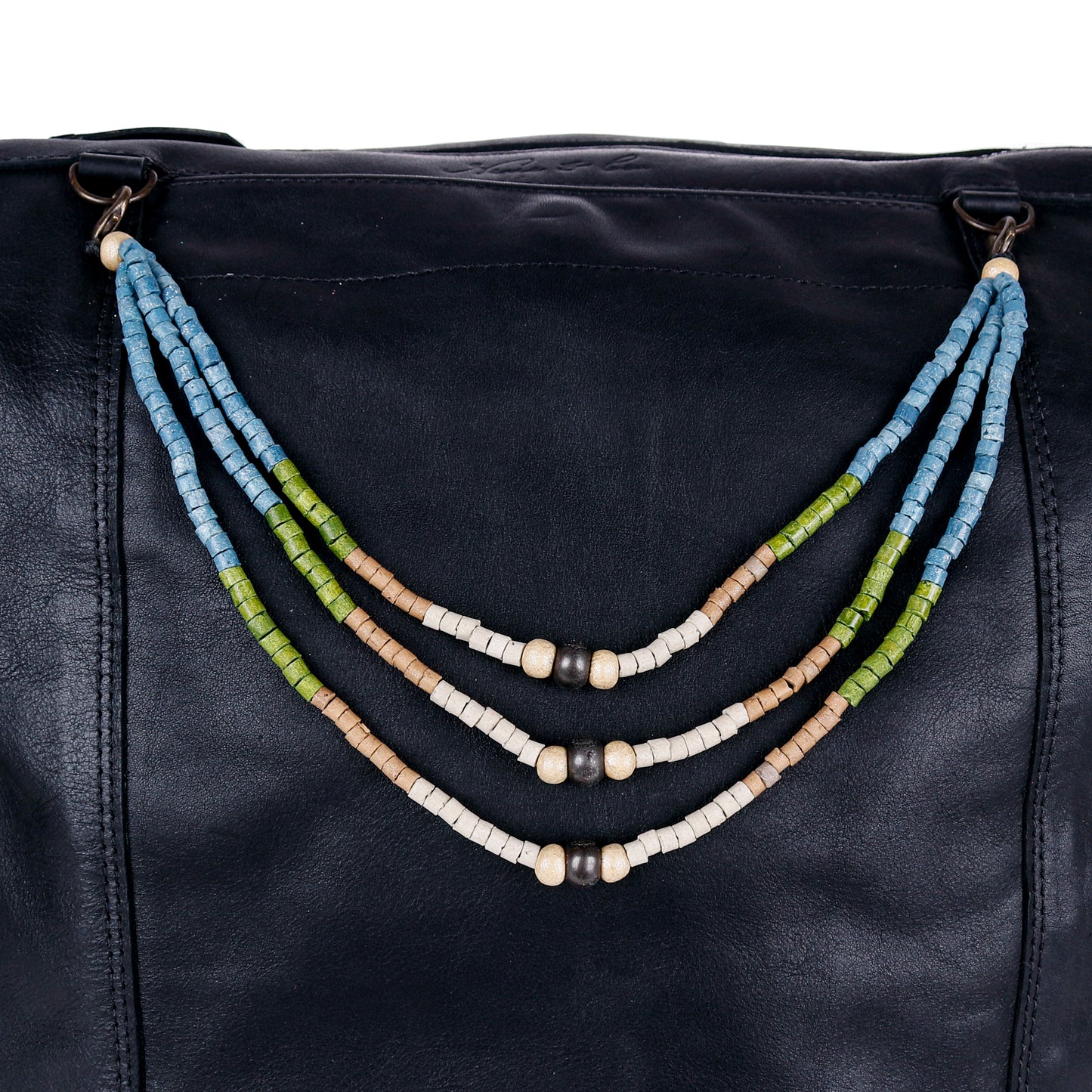 BEADED BAG NECKLACE - NO. 14389