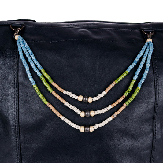 BEADED BAG NECKLACE - NO. 14389