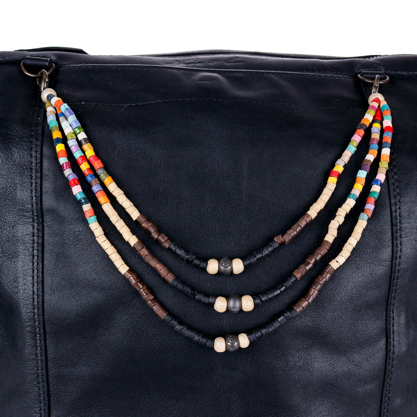 BEADED BAG NECKLACE - NO. 14393