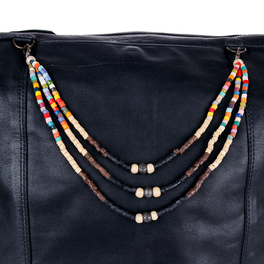 BEADED BAG NECKLACE - NO. 14393