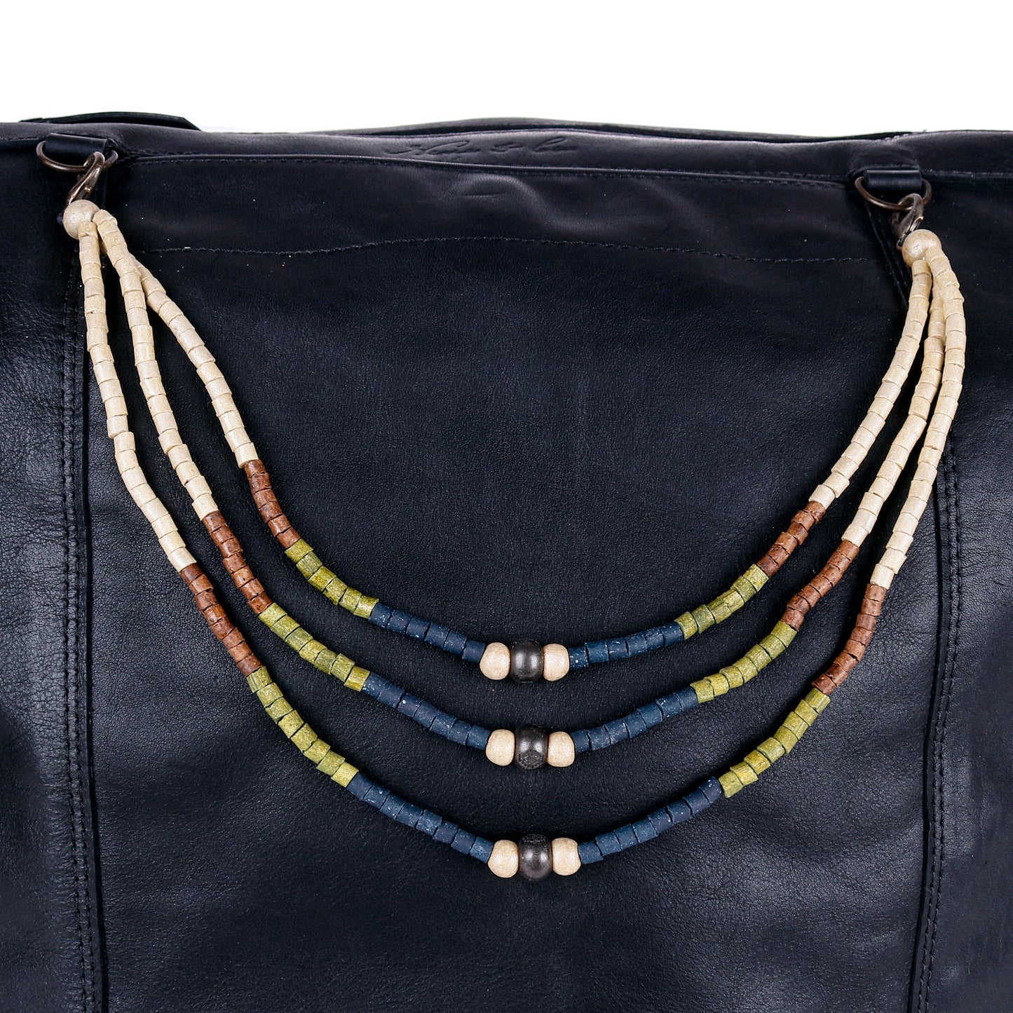 BEADED BAG NECKLACE - NO. 14394