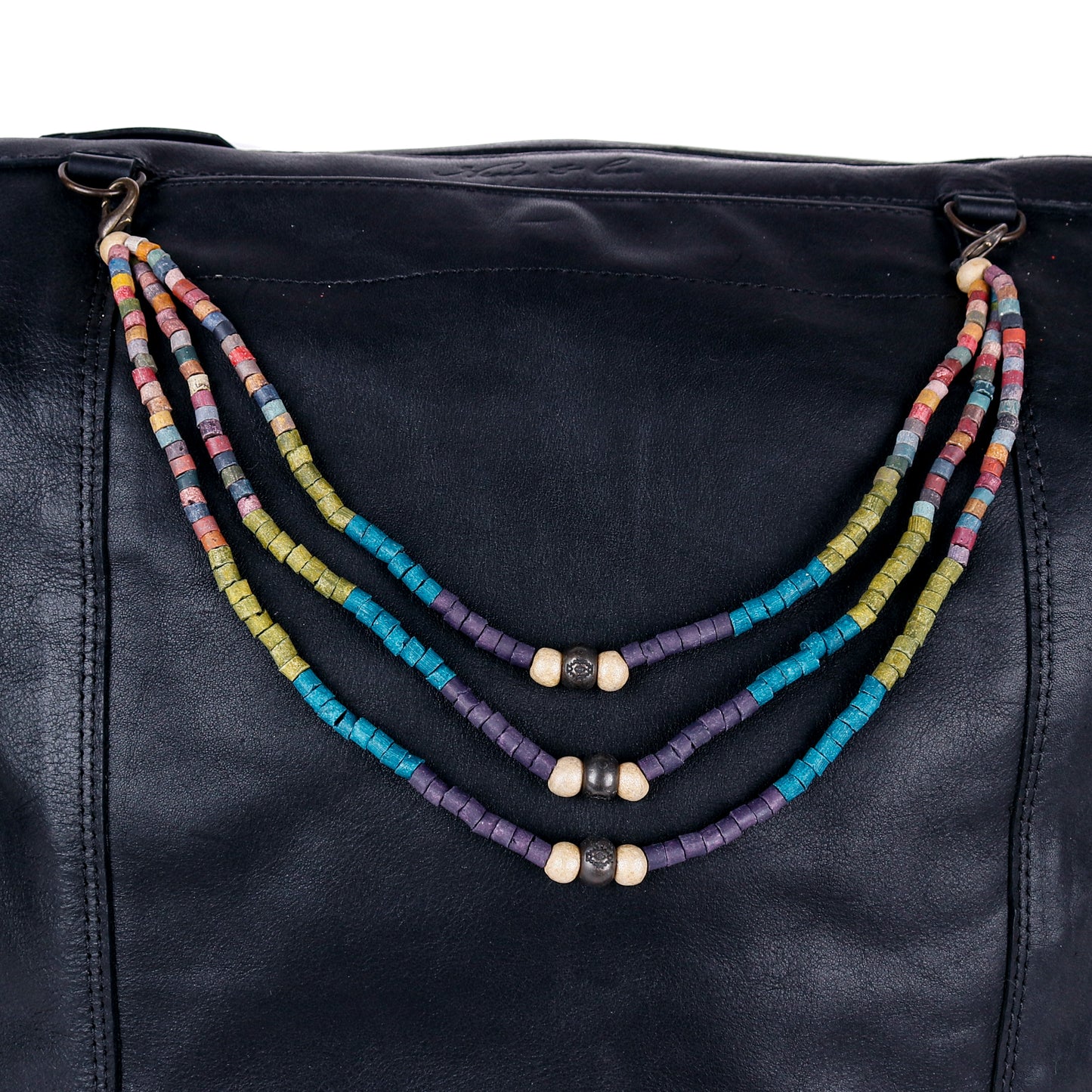 BEADED BAG NECKLACE - NO. 14399