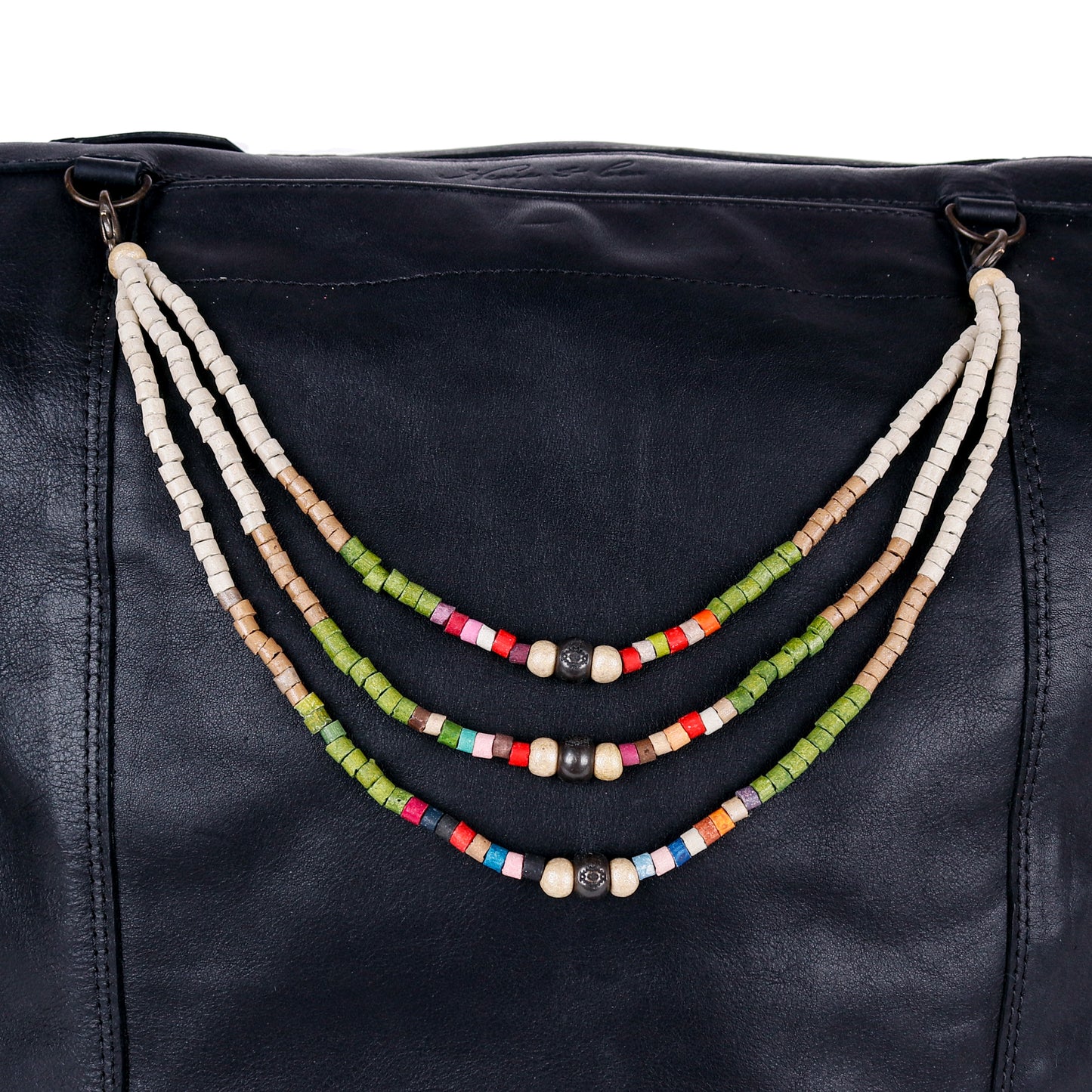 BEADED BAG NECKLACE - NO. 14403