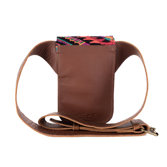 HIP SATCHEL - OOAK HUIPIL - CAFE - NO. 14798