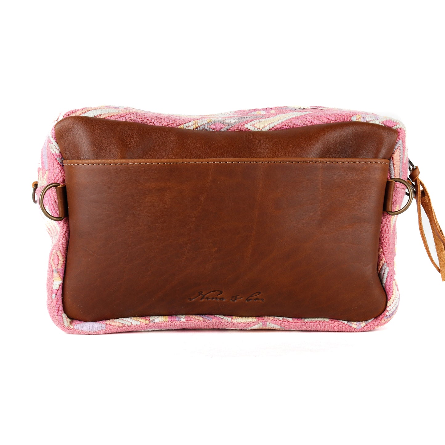 WANDER CROSSBODY BAG - LARGE - OOAK HUIPIL - CAFE - NO. 14931