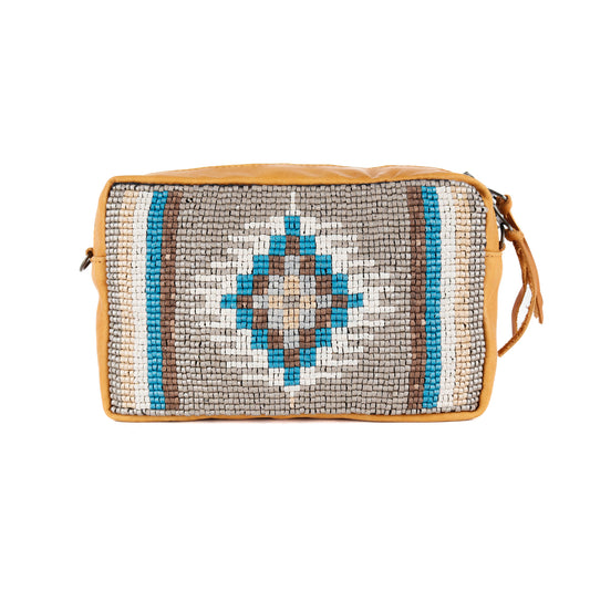 H&S WANDER SET - OOAK BEADED PANEL - BUTTERSCOTCH - NO. 15102