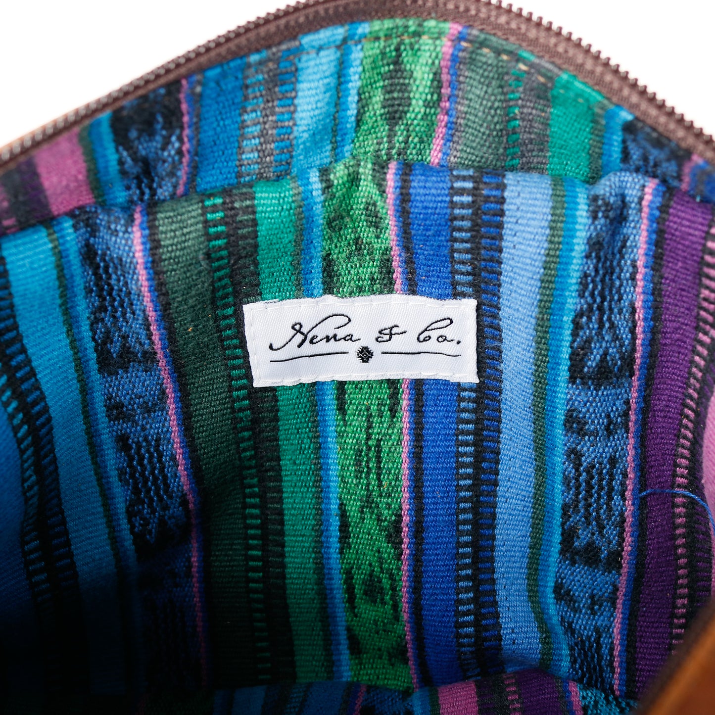 H&S WANDER CROSSBODY SET - OOAK BEADED PANEL - CAFE - NO. 15514