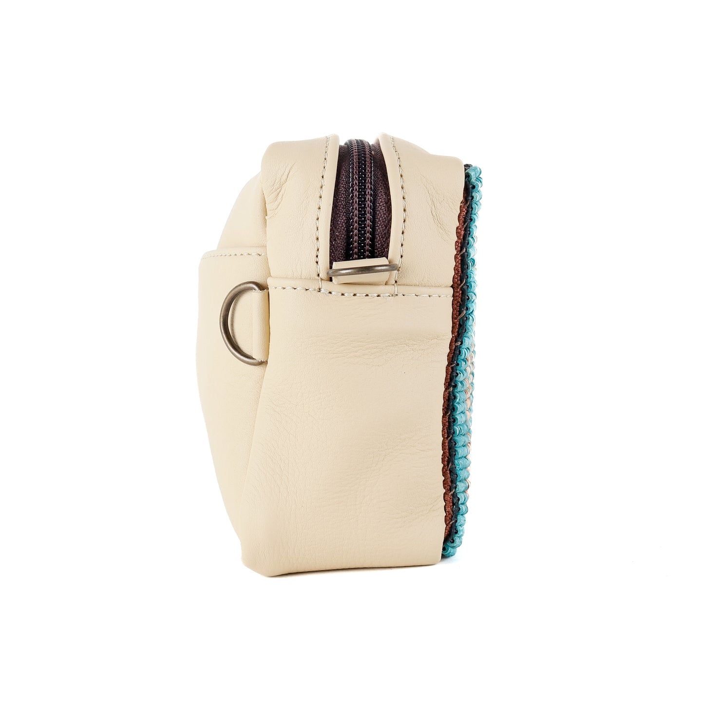 H&S WANDER CROSSBODY SET - OOAK BEADED PANEL - BUTTER - NO. 15529