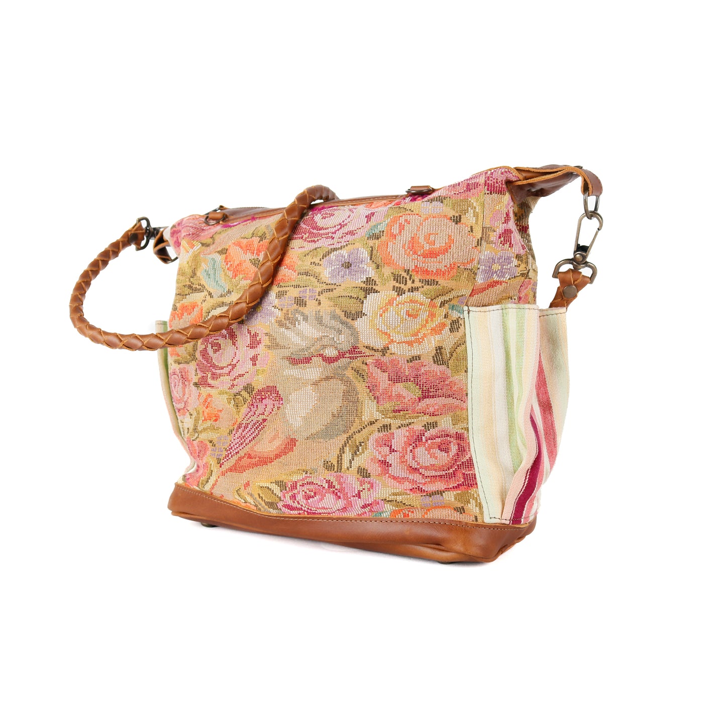 BEATRIZ MCDB + DIAMANTE STRAP - OOAK HUIPIL - CAFE - 15707