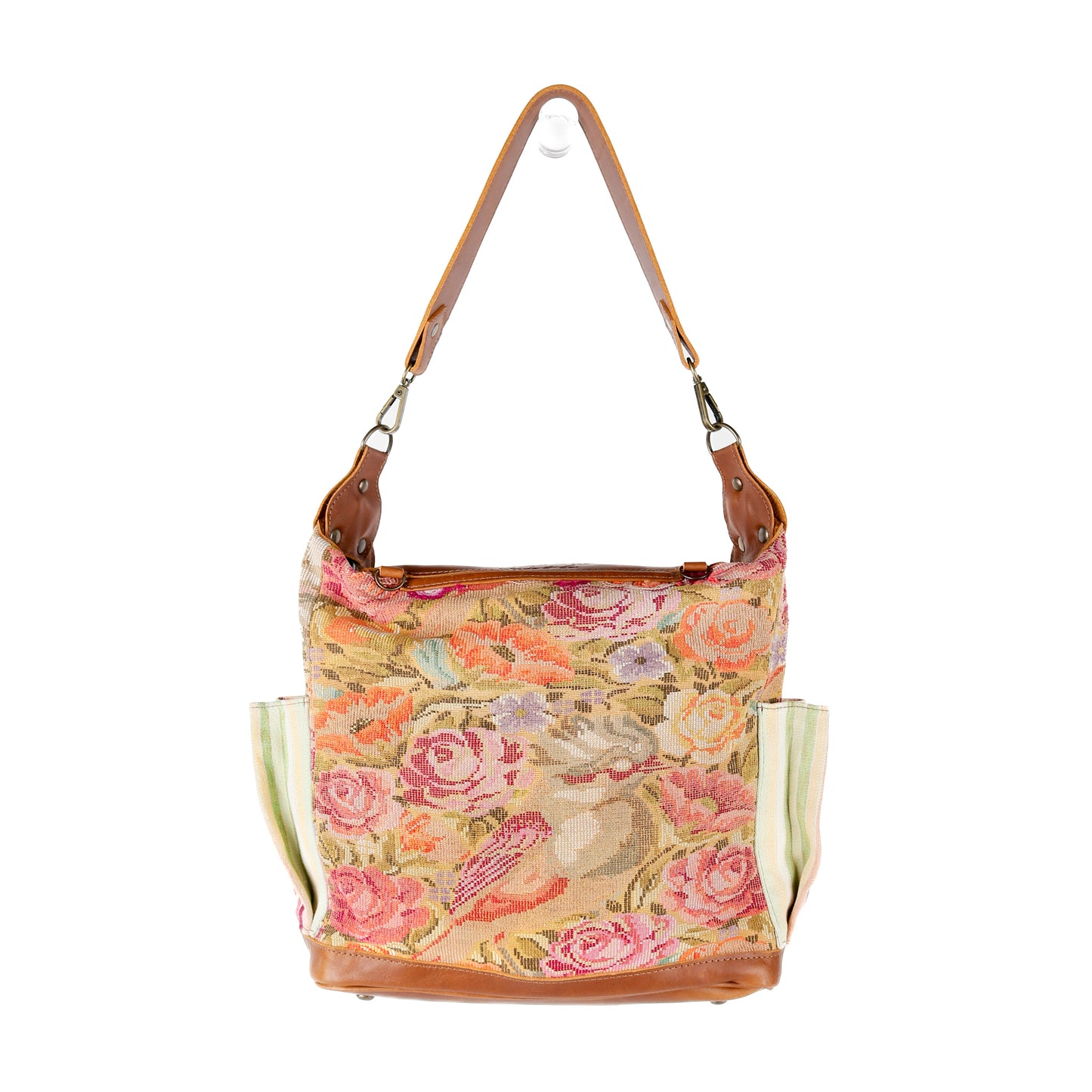 BEATRIZ MCDB + DIAMANTE STRAP - OOAK HUIPIL - CAFE - 15707