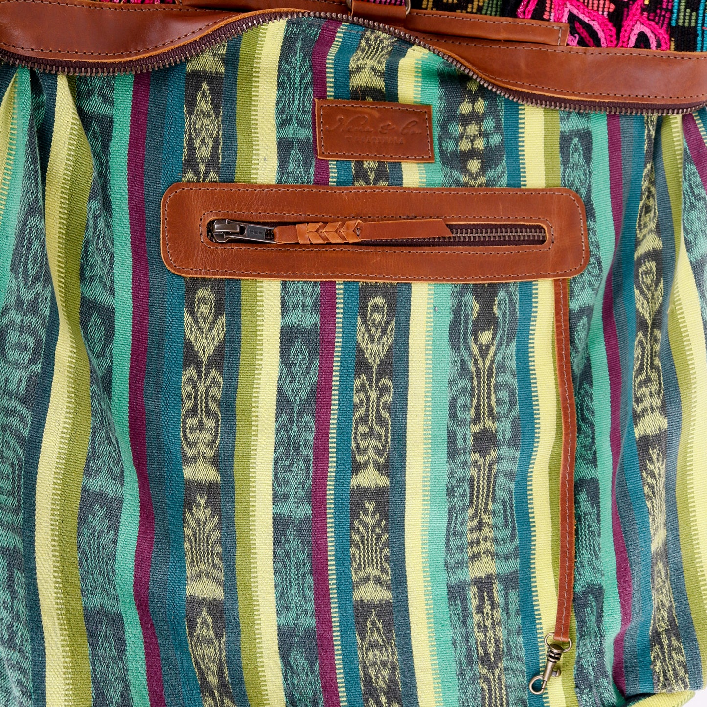 BEATRIZ CDB + DIAMANTE STRAP - OOAK HUIPIL - CAFE - NO. 15717